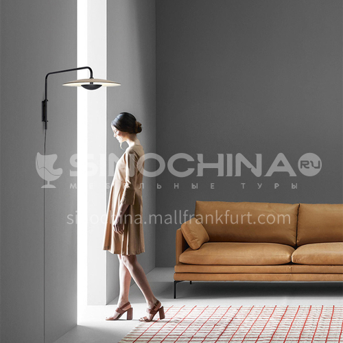 Italy Nordic minimalist creative living room wall lamp art bedside bedroom designer model room wall lamp YDH-7090